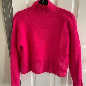 & Other Stories mock neck pink sweater